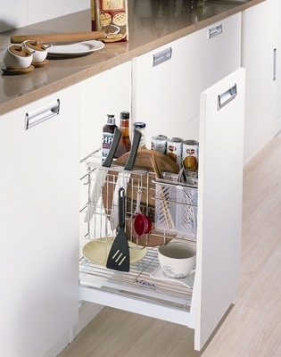 威万事无氰环保橱柜拉篮PTJ025G-2 厨房收纳的精致之选